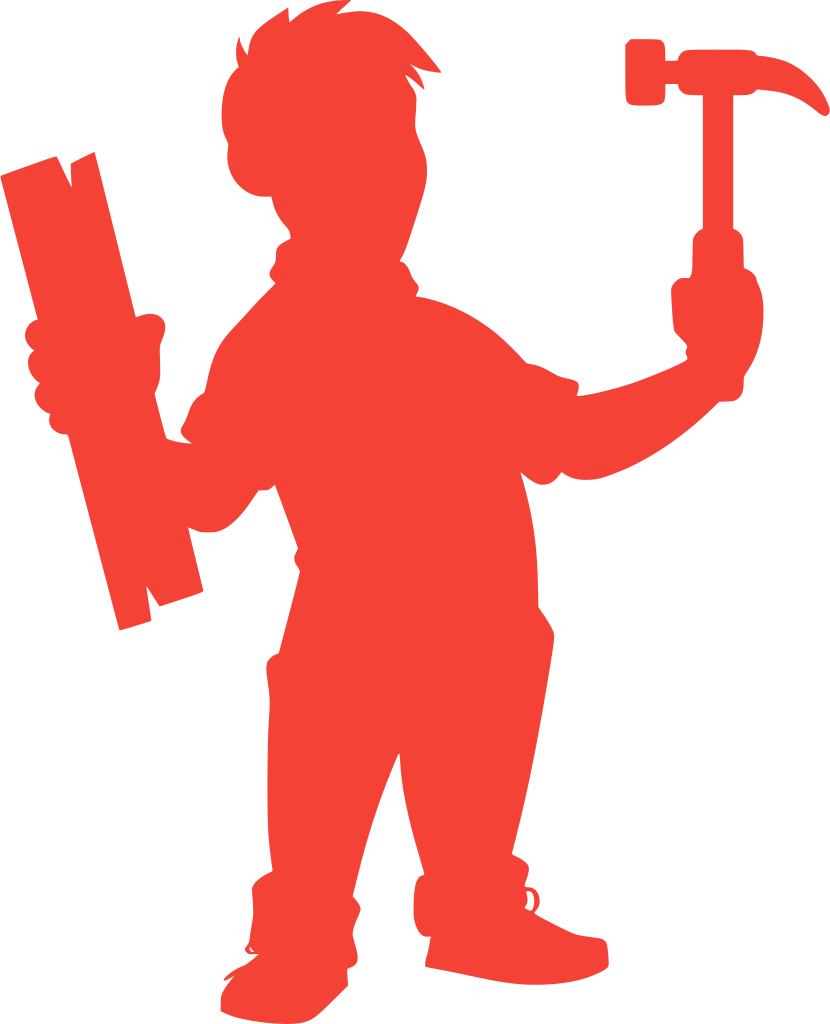 Ein Mensch mit Werkzeugen illustriert den Anspruch des Workshops, einen reich bestückten Werkzeugkoffer mit KI-Tools für das wissenschaftliche Arbeiten zur Verfügung zu stellen